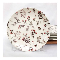 6'lı Dijital Baskılı Porselen Servis Tabağı Seti