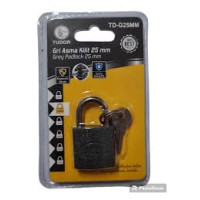 Tudor Gri 25 mm Asma Kilit