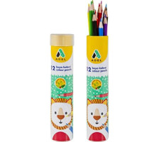 Adel 12 Renk Metal Tüp Kuru Boya Kalemi - Teneke Kutu