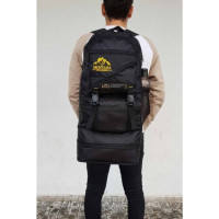 80L Çift Körüklü Su Geçirmez Çok Gözlü Dağcı ve Kampçı Sırt Çantası