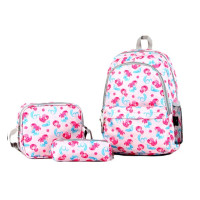 Cambridge Polo Club Deniz Kızı Desenli 3 Bölmeli İlkokul Çanta Seti