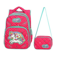 Waddell Unicorn Desenli 3 Bölmeli İlkokul Beslenmeli Sırt Çantası