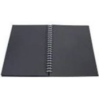 İnce Siyah Yapraklı Defter Az Sayfa