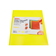 Noki A4 Sarı Şeffaf Kendinden Yapışkanlı Hazır Defter Kabı (1 Adet)