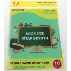 Yeşil Yapışkanlı Kitap Kabı (1 Adet)