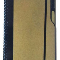 Kraft Kapak Lastikli ve Kalemli Not Defteri (13x21 cm - Siyah)