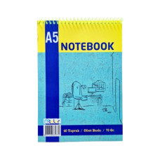 MColor A5 40 Yaprak Spiralli Çizgili Bloknot Defter