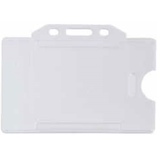 Kraf Şeffaf Geçmeli Yaka Kartı Koruyucu Kılıf