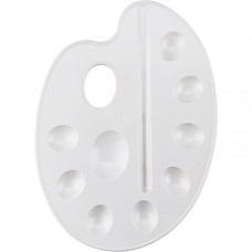 Resim Paleti Büyük Boy Beyaz Plastik