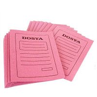 Alemdar Pembe Tam Kapak Karton Telli Dosya