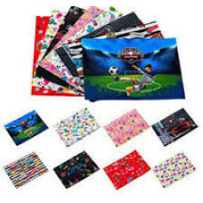 Mikro A4 Desenli Çıtçıtlı Zarf Dosya