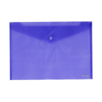 Noki Çıtçıtlı Plastik A4 Zarf Dosya Mor