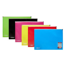 Globox Fermuarlı A4 Dosya Karışık Renk