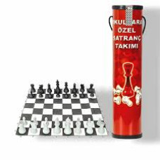 Standart Rulo Plastik Satranç Takımı (Turnuva Boy)
