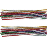 Simli Telli Şönil Süs 30 cm (25'li Paket)