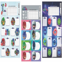 PJ Masks Ders Programlı 1 Adet Etiket PJ Masks Ders Programlı 1 Adet Etiket