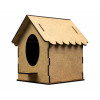 Ahşap Demonte Kuş Evi Maketi ve Boyama Seti