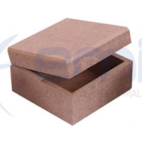 Boyanabilir Ahşap Kare Kutu