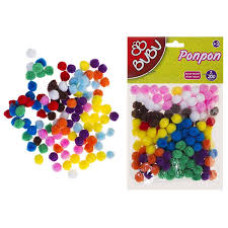 Bubu Düz Simsiz Ponpon 1 cm 1 Paket Bubu Düz Simsiz Ponpon 1 cm 1 Paket