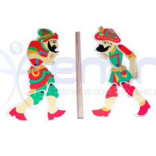 Karton Hacivat ve Karagöz Seti
