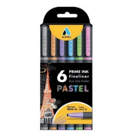 Adel Prime Ink Fineliner 0.4 mm Pastel Kalem 6'lı Adel Prime Ink Fineliner 0.4 mm Pastel Kalem 6'lı