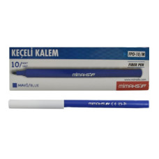 Mimaks Tek Renk Keçeli Kalem Mavi