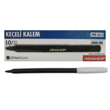 Mimaks Tek Renk Keçeli Kalem Siyah