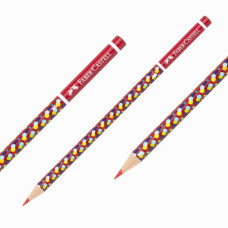 Faber-Castell Bubble Desenli Kırmızı Kopya Kalemi