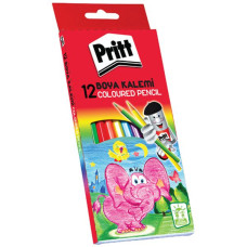 Pritt 12 Renk Karton Kutu Kuru Boya Pritt 12 Renk Karton Kutu Kuru Boya