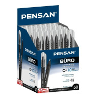 Pensan İnce Uçlu Siyah Büro Tükenmez Kalemi