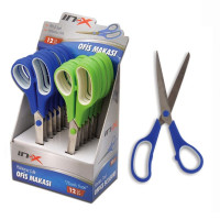 İnox Plastik Saplı Ofis Makası 19 cm (7.5 İnç) İnox Plastik Saplı Ofis Makası 19 cm (7.5 İnç)