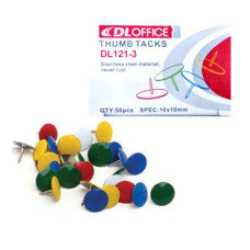 DL Office Renkli Metal Raptiye 50 Adet