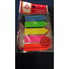 Edil 5 Renkli Plastik İndeks Film Yapışkan Ayraç (100 Yaprak)