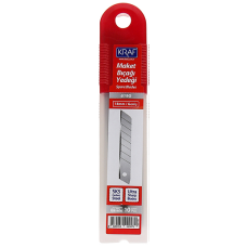 Kraf Geniş Ultra Karbon Çelik Maket Bıçağı Yedeği (10'lu) Kraf Geniş Ultra Karbon Çelik Maket Bıçağı Yedeği (10'lu)