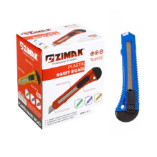 Zimak 18 mm Geniş Plastik Maket Bıçağı Zimak 18 mm Geniş Plastik Maket Bıçağı