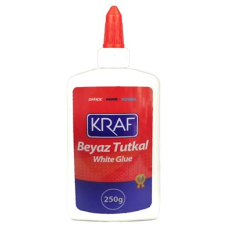 Kraf Beyaz Tutkal 250 gr - Güçlü Yapıştırıcı