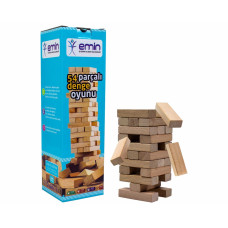 Jenga Büyük Boy Ahşap Denge Oyunu (54 Parça)