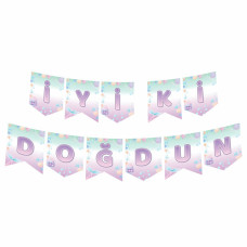 Deniz Kızı Temalı İyi Ki Doğdun Zikzak Banner