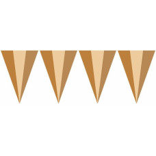 Üçgen Flama Retro Kahve Ayıcık – Nostaljik ve Şık Parti Süsü