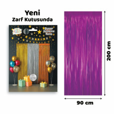 Kapı Perdesi Mor 100x200 cm – Şık ve Dekoratif Parti Süsü