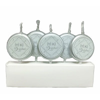 5'li Beyaz Üzeri Gümüş İyi Ki Doğdun Mum – Zarif ve Minimalist Pasta Süsü