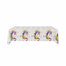 Unicorn Desenli Plastik Masa Örtüsü (137x210 cm)