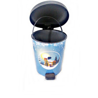Pedallı Desenli Çöp Kovası No:2 (5.5 Litre)