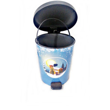 Pedallı Desenli Çöp Kovası No:2 (5.5 Litre)