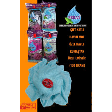 Peray Çift Katlı Havlu Mop Paspas Başlığı 150 gr