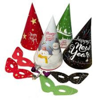 Yılbaşı Kotyon Parti Seti (Şapka, Düdük, Maske)