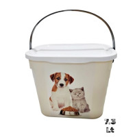 Herevin Kedi Köpek Mama Saklama Kutusu 7.3 Litre Kulplu
