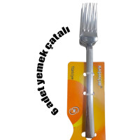 Kaşıkcım Düz Desensiz Yemek Çatalı (6'lı Takım) Kaşıkcım Düz Desensiz Yemek Çatalı (6'lı Takım)