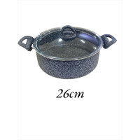 Çırağan 26 cm Gri Granit Derin Tencere