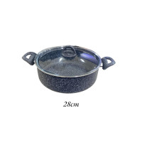 Çırağan 28 cm Gri Granit Derin Tencere